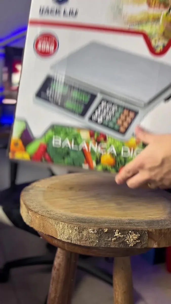 Balança Comercial 40kg Display Duplo Digital Hw Cálculo De Preço E Bateria Recarregável Para Mercado Cozinha Açougue