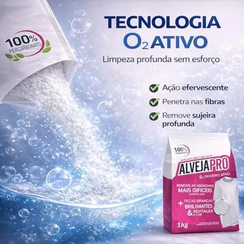 Percarbonato de Sódio 100% Puro – Removedor de Manchas e Multiuso de Limpeza (Embalagem pode sofrer variações)