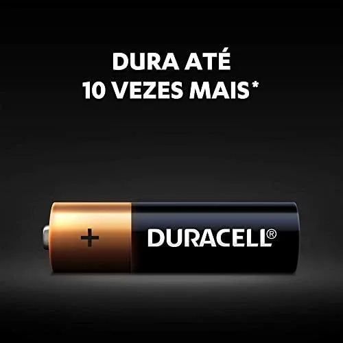 Duracell Pilha Alcalina AA Pequena Com 16 Unidades – Dura até 10x Mais – Ideal para Controle Xbox™, Brinquedos e Lanternas