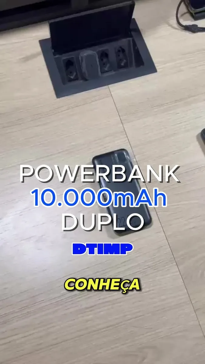 Carregador Portátil Power Bank Turbo voo transporte aéreo 10000mah Universal Para iPhone Samsung Motorlola Xiaomi 22.5w Com Display Digital Dtimp