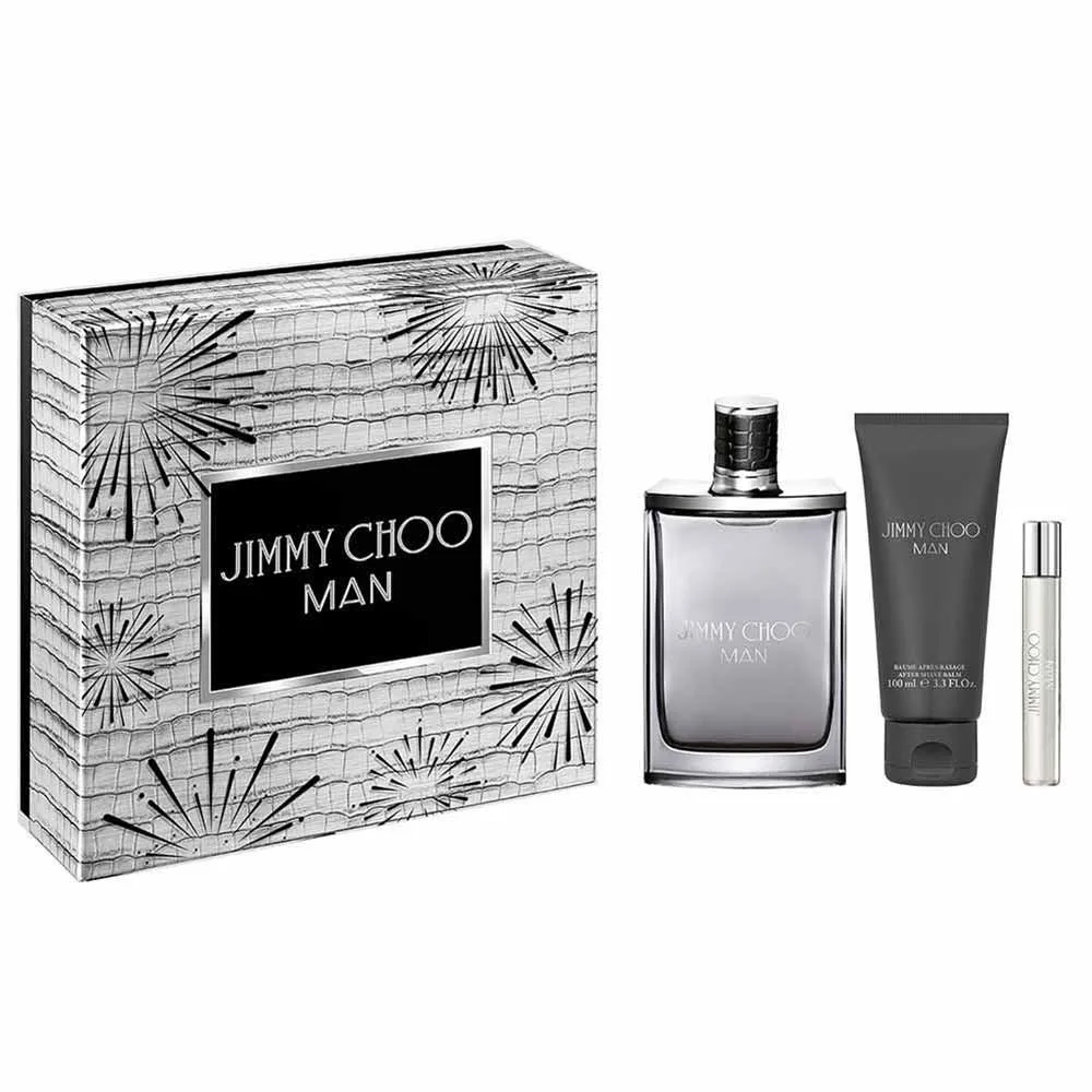 Coffret Jimmy Choo Man Kit - Perfume Masculino EDT + Travel Size + Sabonete Liquido