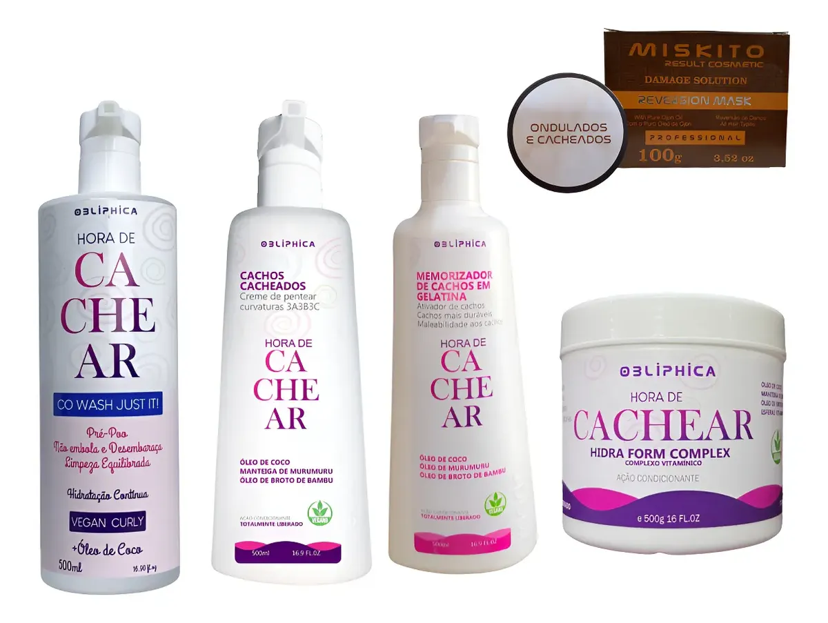 Kit Hora De Cachear Curvatura 3a/3b/3c Obliphica Kaedo 5prod