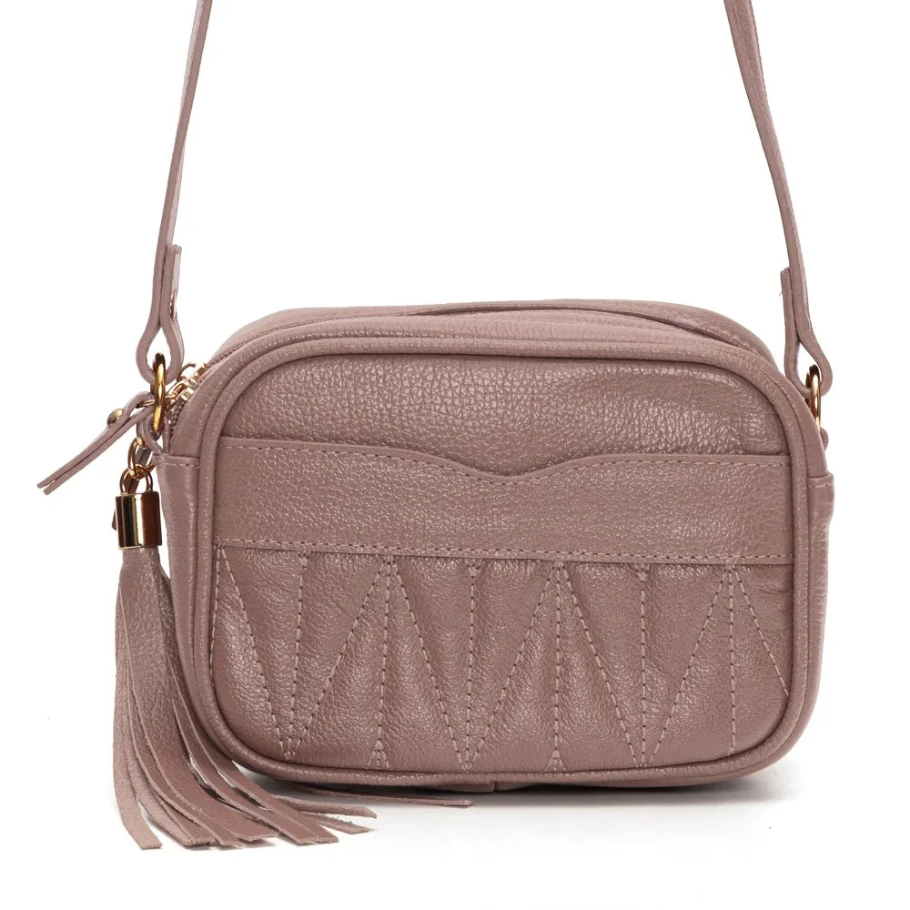 Bolsa Confeccionada Em Couro Linus - Nude