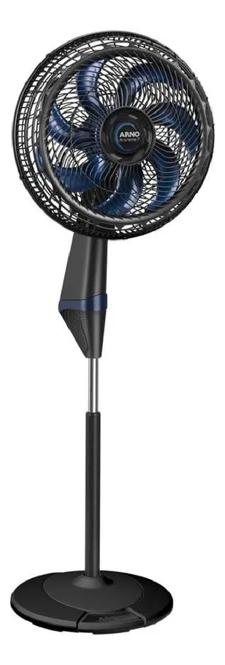 Ventilador De Coluna 40cm Arno X-treme 7, 7 Pás, 150w Ve7c Estrutura Preto Material Das Pás Plástico 220v Azul