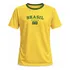 Camiseta Dry Fit Bordada Brasil Casual Esportiva Unissex