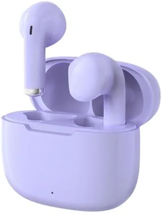 Fone de Ouvido Bluetooth 5.3, Graves Potentes, Drivers de 13mm, 14H de Reprodução, Resistência à Água, Fone sem fio tws (roxo)