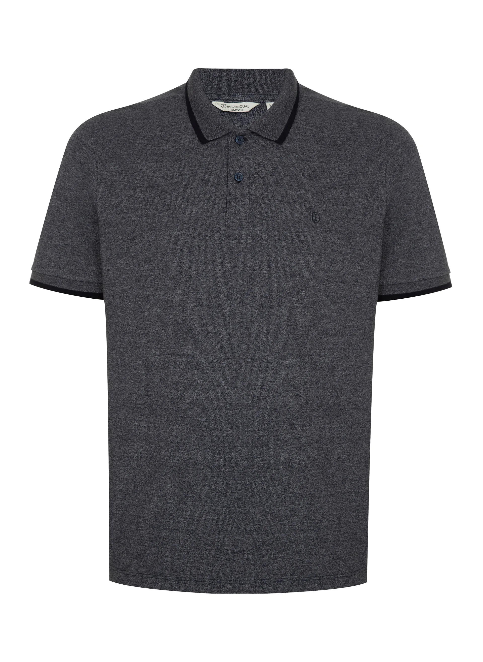 Polo Comfort Fit Mouline Frisos Masculina Individual