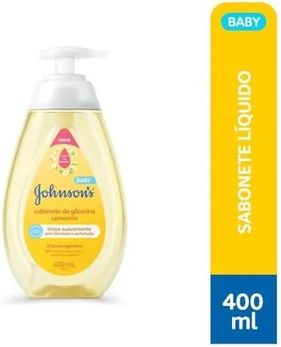 Sabonete Líquido Glicerina Camomila JOHNSON’S® Baby, 400mL
