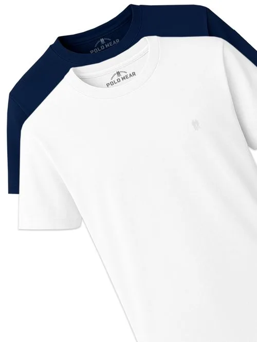 Kit 2 Camisetas Masculinas Gola Careca Polo Wear Sortido