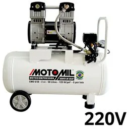 Motocompressor de Ar Isento de Óleo 8 Pés/min 50L 2HP 220V MOTOMIL-37813.5