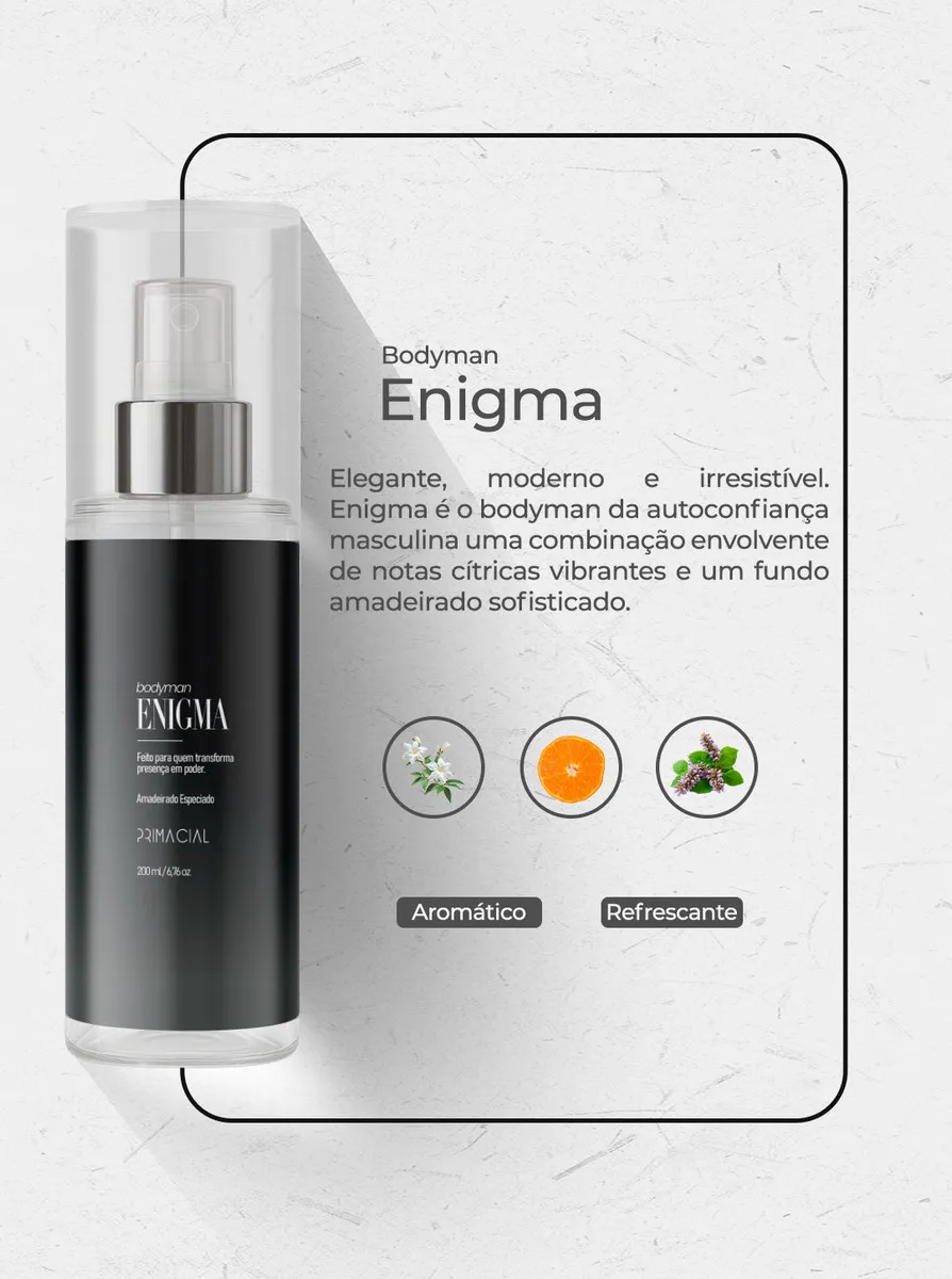 Body Splash Masc Infalível+enigma+banker+adventus 200ml