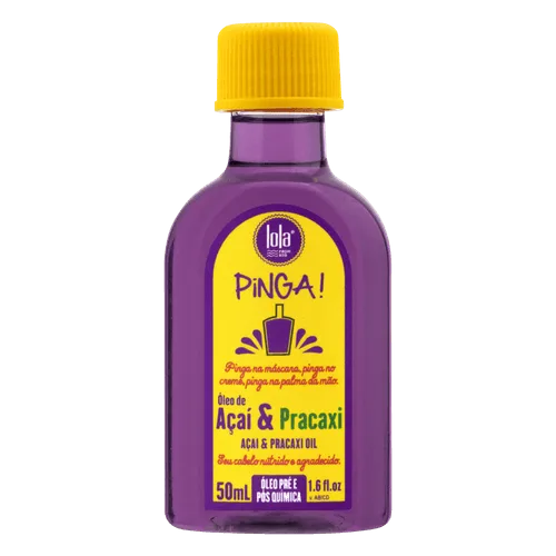 Óleo Pré E Pós Química Lola Pinga! Açaí E Pracaxi 50ml