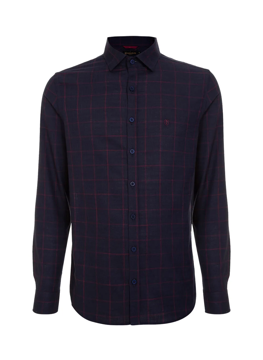 Camisa Slim Fit Xadrez Masculina Individual