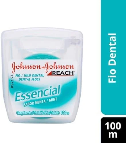 Johnson's Reach Fio Dental Essencial Menta, 100m