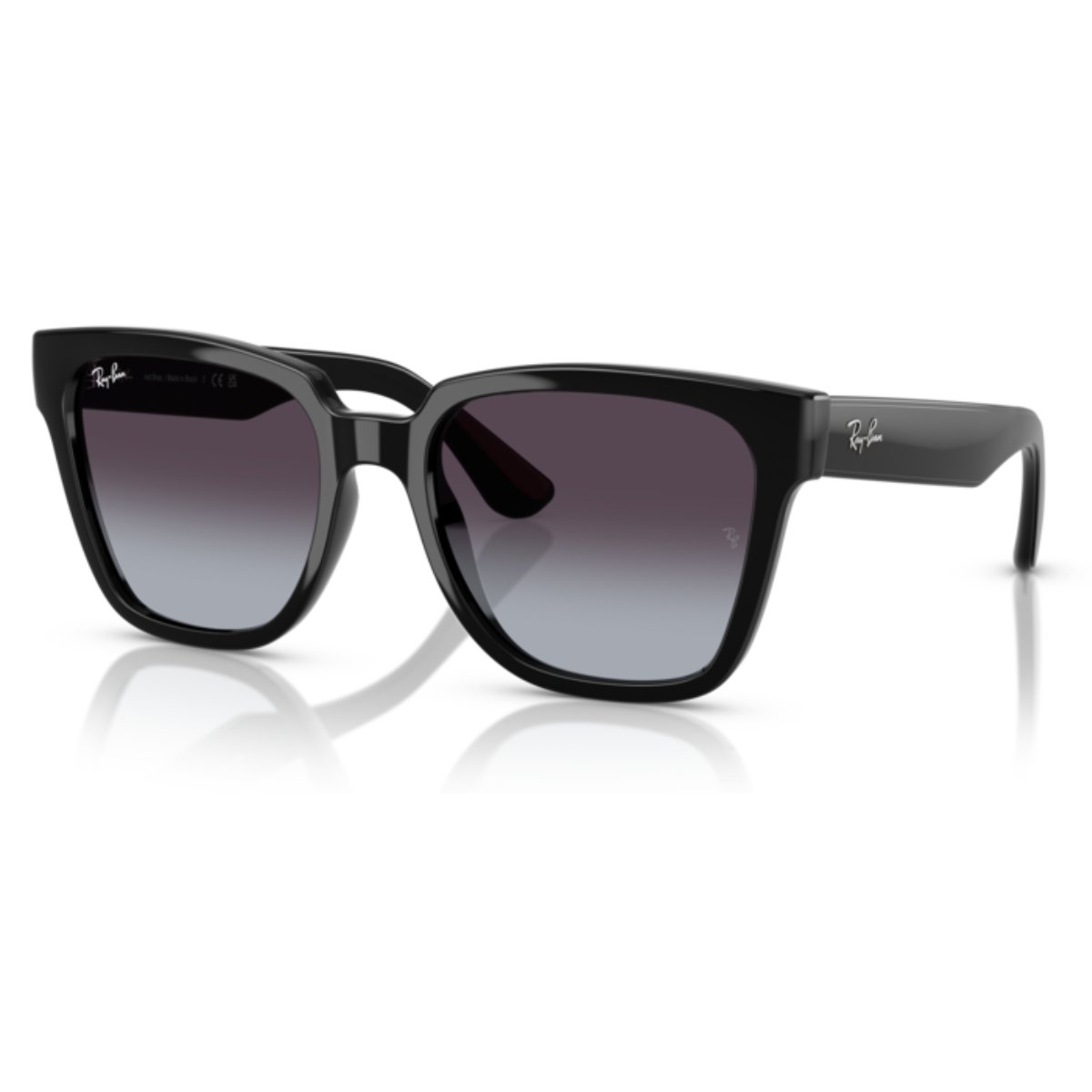 Oculos de Sol Ray-Ban Feminino Quadrado Lente Cinza Degrade RB4437L 601/8G