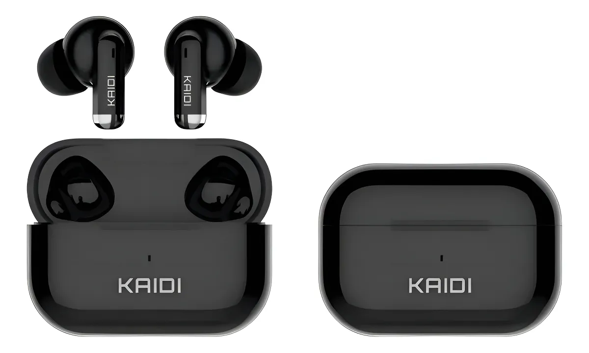 Fone Bluetooth 5.4 Sem Fio Tws Kaidi Kd780 Graves Potentes Preto