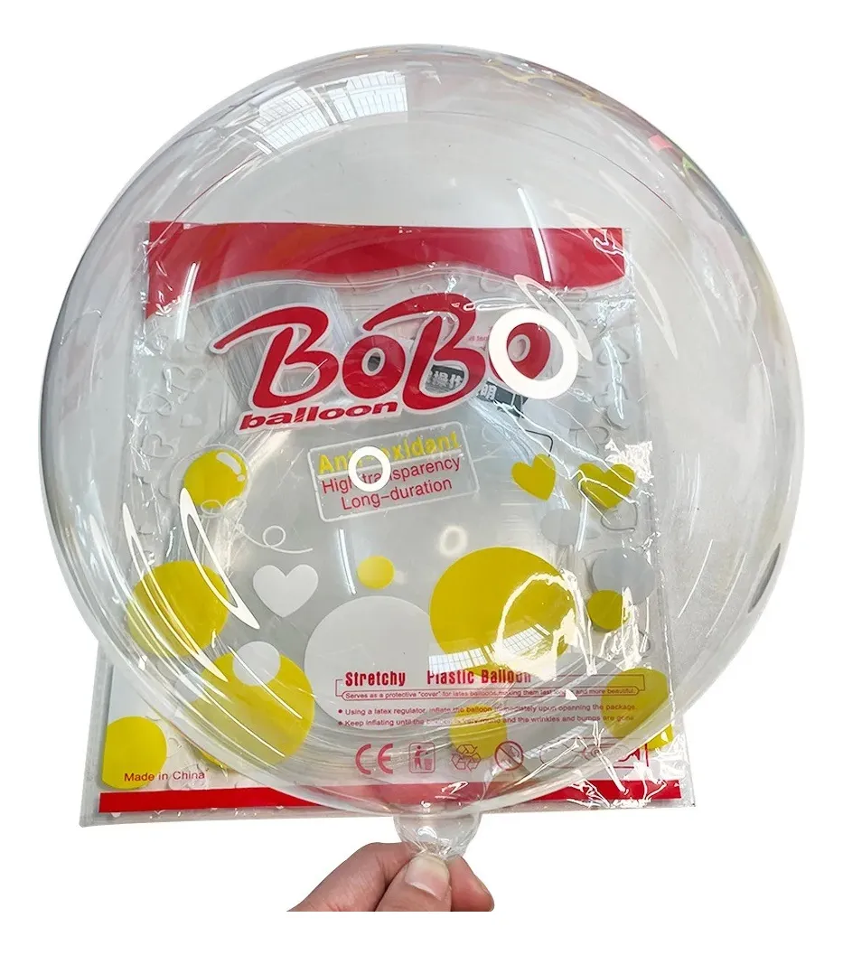 Balão Bubble Bolha Transparente 24 Pol Pacote Com 50 Und
