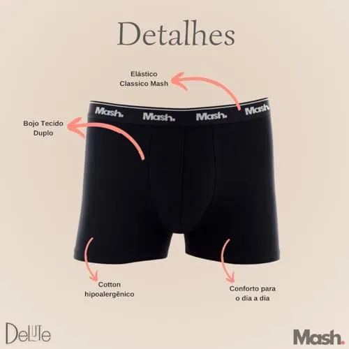 Kit 10 Cueca Boxer Mash Algodão Masculino