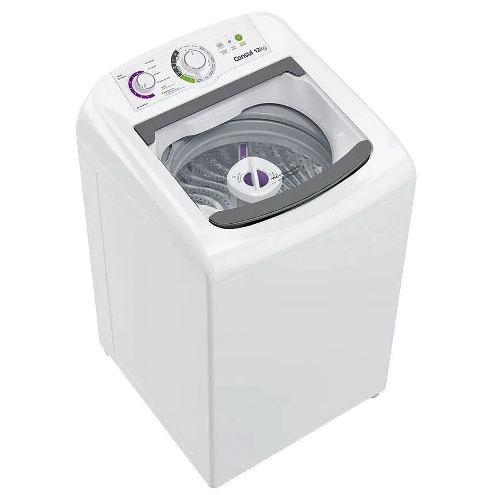 Máquina de Lavar Consul 12Kg Branca com Dosagem Econômica e Ciclo Edredom - CWH12BB