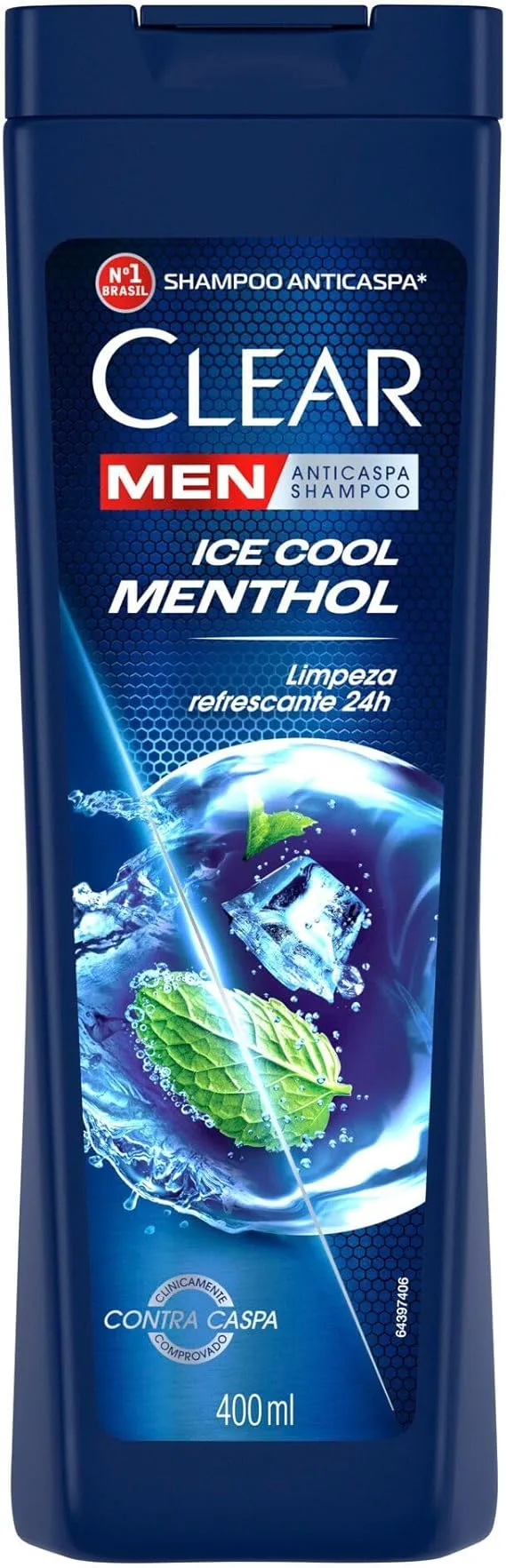 Shampoo Anticaspa Clear Men Ice Cool Menthol 400ml