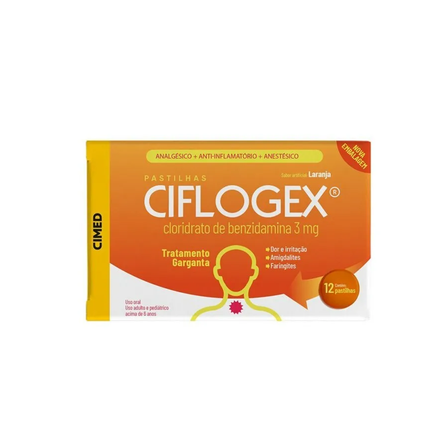 Ciflogex 3Mg Sabor Laranja 12 Pastilhas