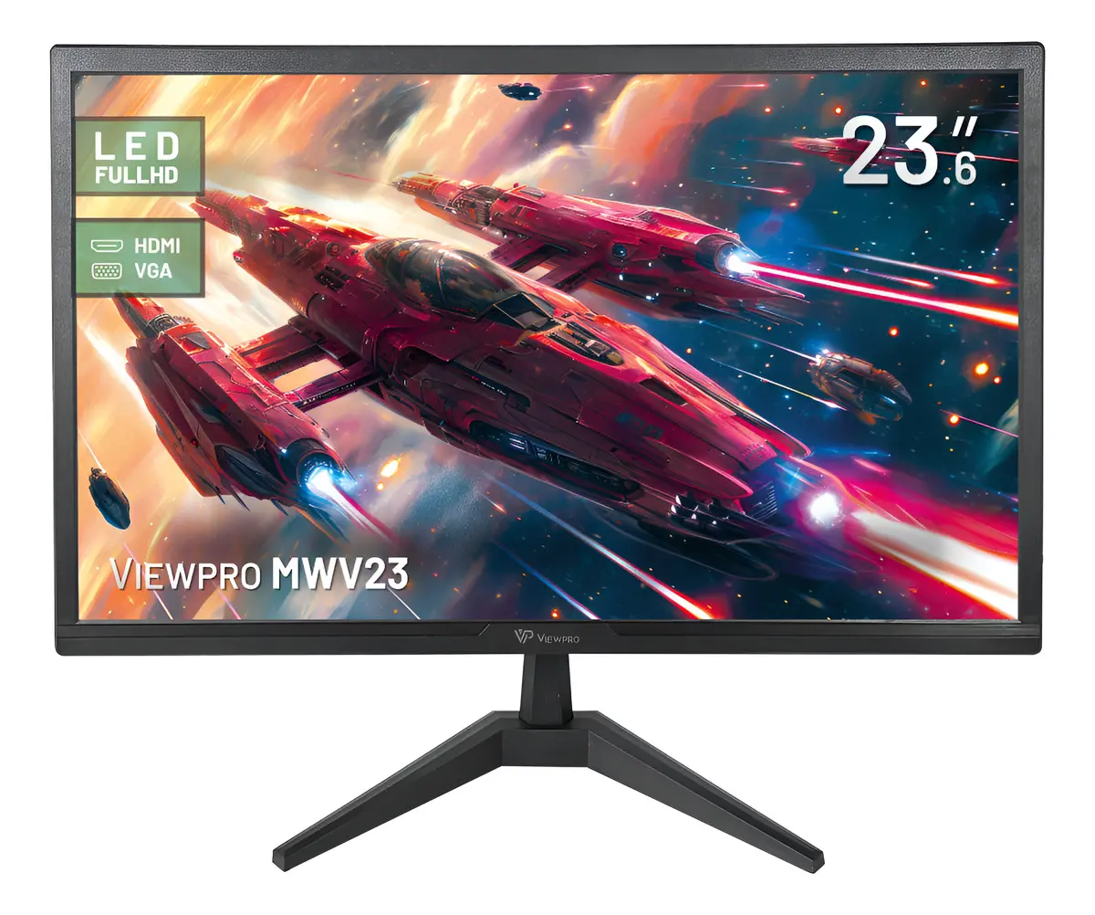 Monitor Viewpro 23,6 Led Com Hdmi Cor Preto Mwv23 Preto