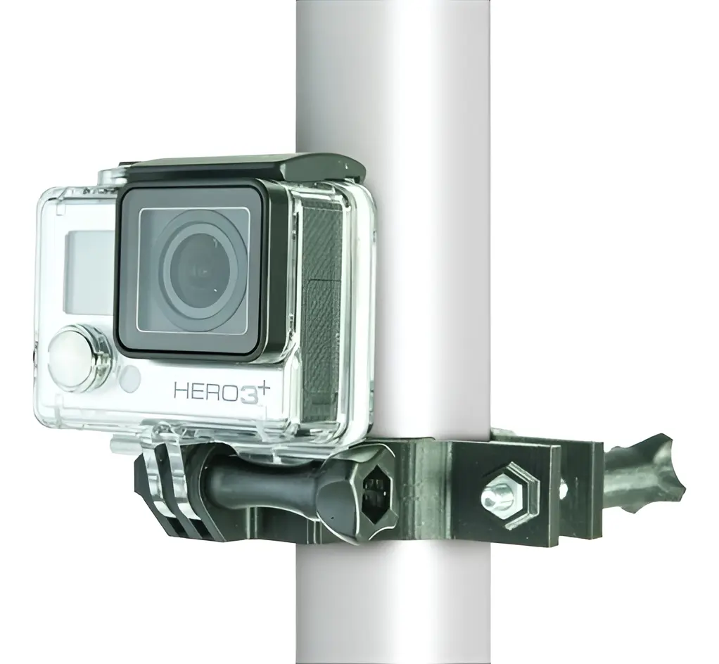 Suporte Gopro Mount Fixar Em Tubos Guidom Cano Cinlindro