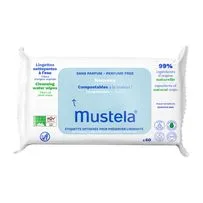 Toalha Umedecida Mustela Compostáveis Sem Perfume 60 Unidades