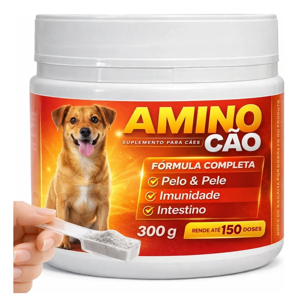 Aminocao Suplemento Cachorro Forte Pelo Derme Imunidade