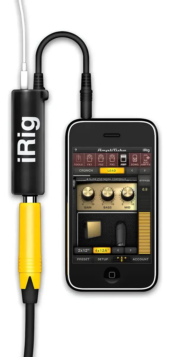 Interface De Áudio Interface Para Guitarra Preto