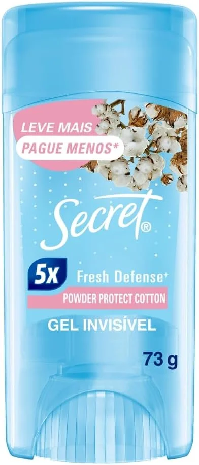 Secret Desodorante Antitranspirante em Gel Powder Protect Cotton 73g