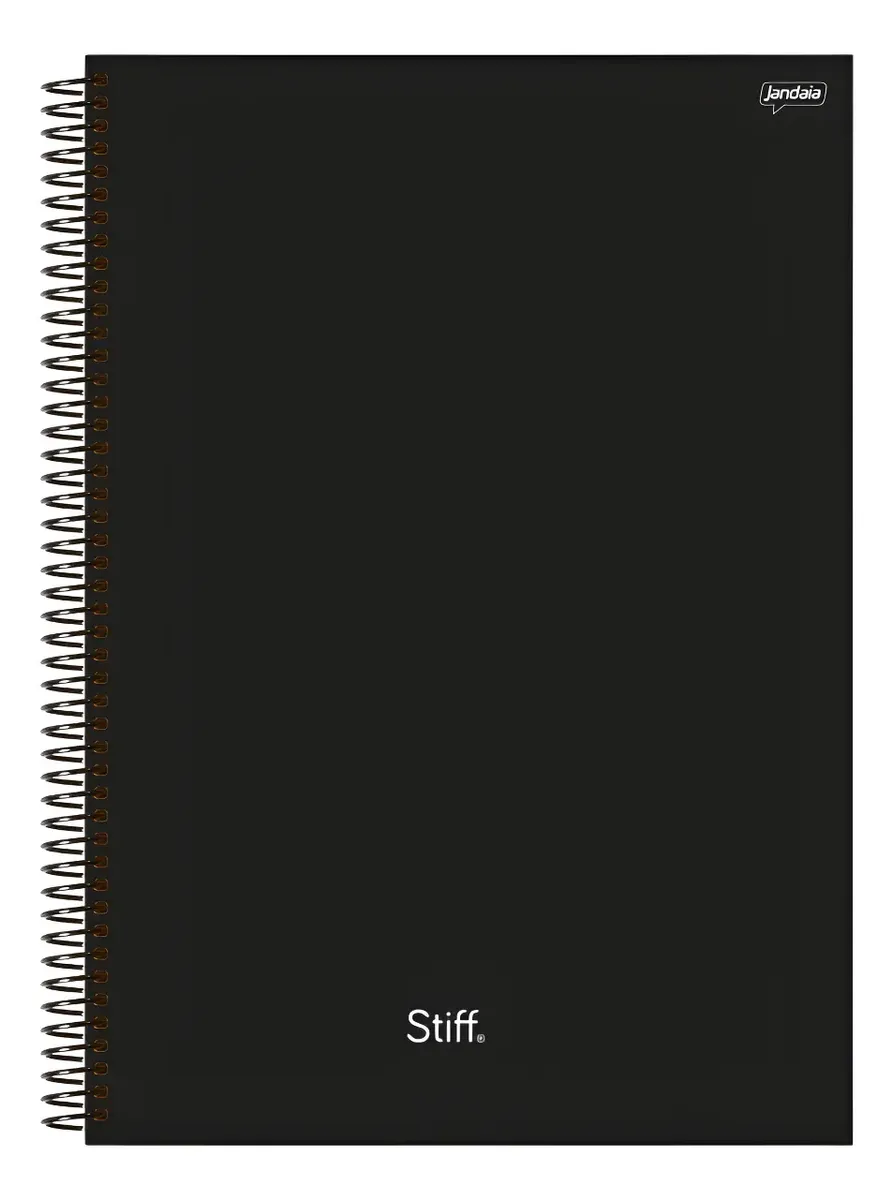 Caderno 10 Matérias Capa Dura 160 Folhas Universitário Preto