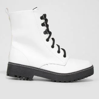 Bota Coturno Look Fashion Tratorada Feminina
