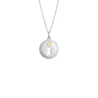 Pingente Mama Menino em Prata 925 e Ouro Amarelo 18k