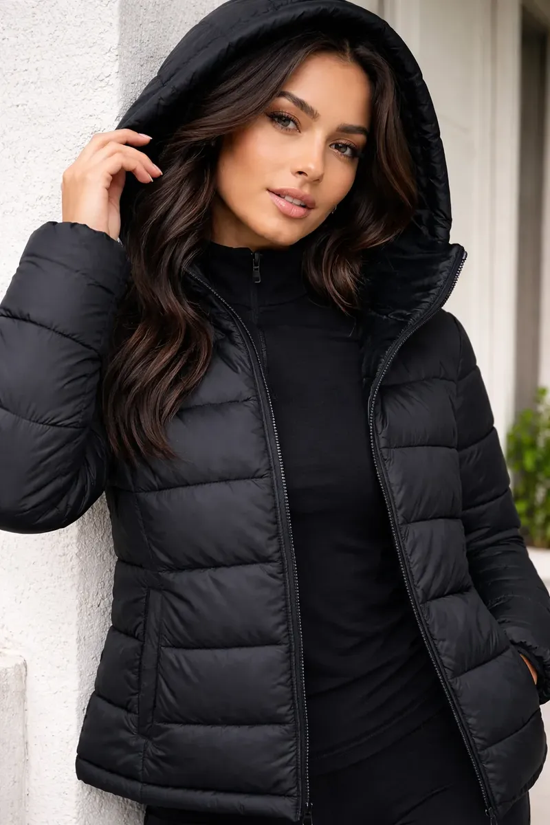 Jaqueta Bobojaco Feminina Puffer Impermeável Inverno Térmica