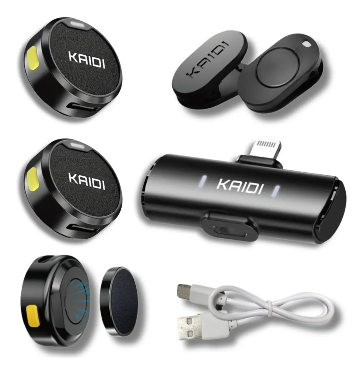 Microfone Sem Fio Lapela vvianova telecomunicações Imã Duplo Anti Ruído para Iphone 11 12 13 14
