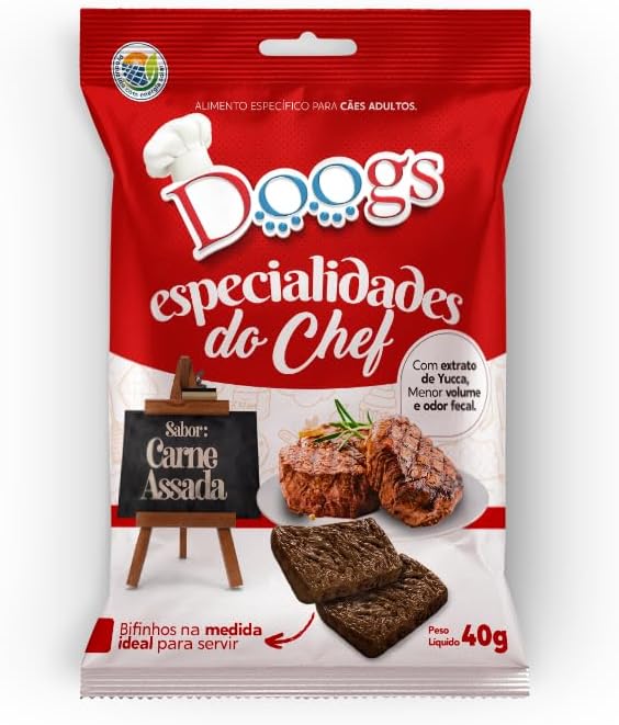 Doogs Bifinho Especialidades do Chef Sabor Carne Assada 40g