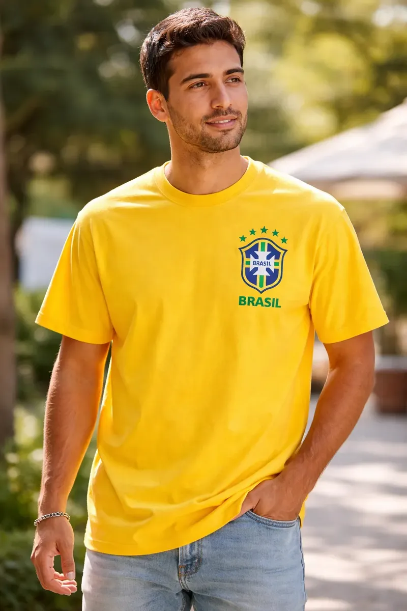 Camiseta Time Do Brasil Seleção Brasileira Copa Do Mundo