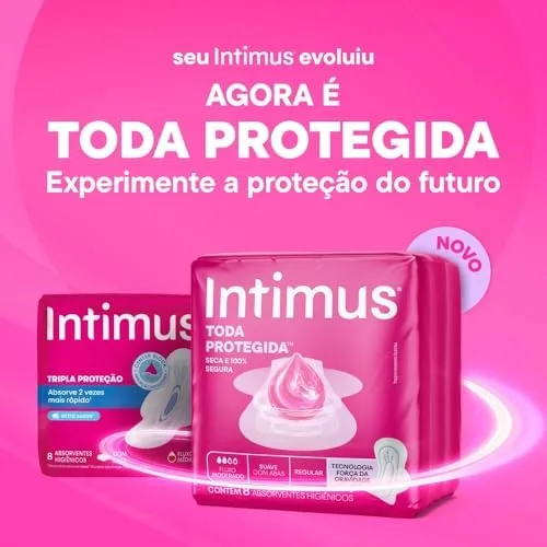 Absorvente Intimus Toda Protegida Dia Suave Com abas - 42 un