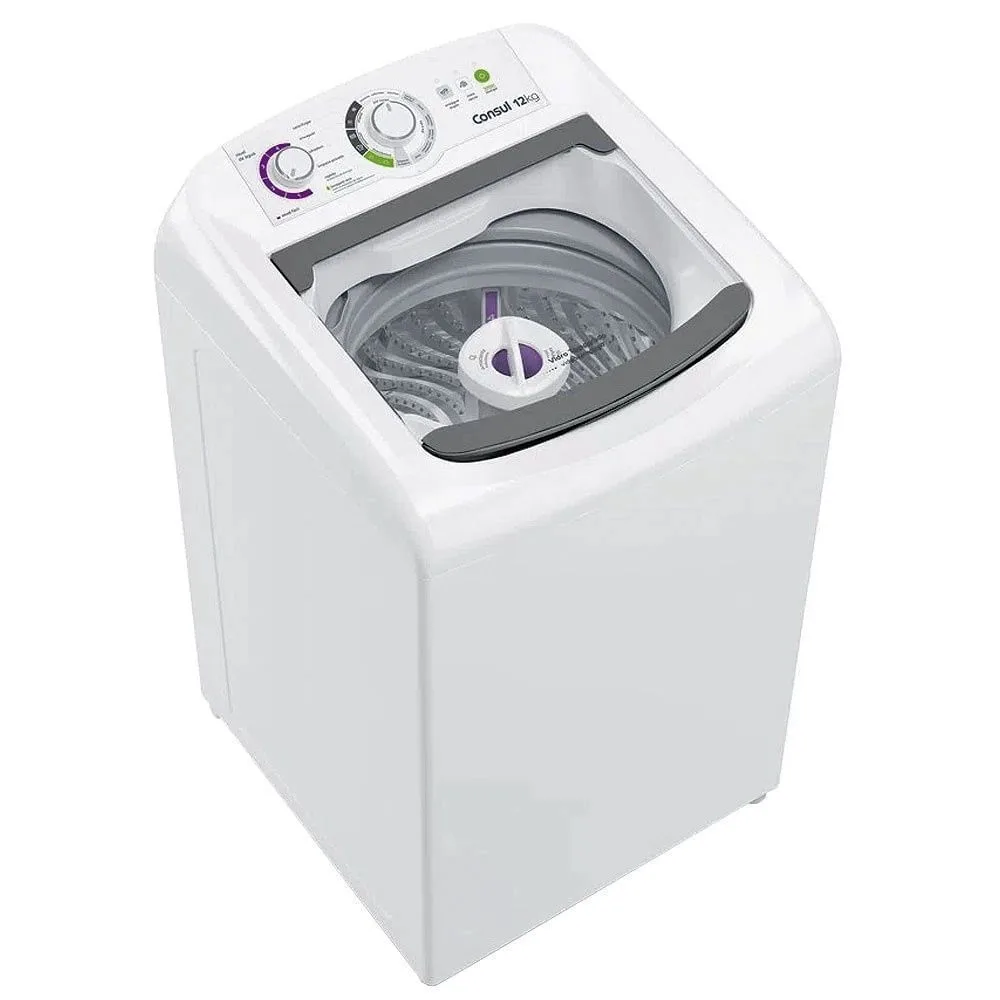 Máquina de Lavar Consul 12Kg Branca com Dosagem Econômica e Ciclo Edredom - CWH12BB