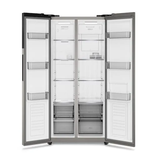 Geladeira Electrolux Frost Free Inverter 431L AutoSense Bivolt Side by Side Cor Inox Look (ES40S)
