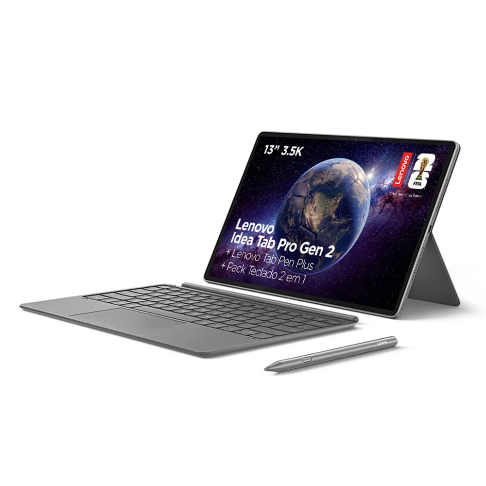 Lenovo Idea Tab Pro Octa-Core 12GB RAM 256GB Wi-Fi Android 16 Com Caneta e Case com Teclado 13" 3,5K - ZAHD0684BR