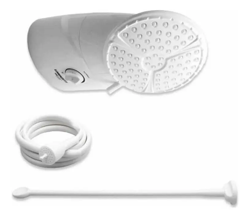Ducha Lorenzetti Top Jet Multitemperaturas 6400 W 220 V Cor Branco 220v 6.4 Kw