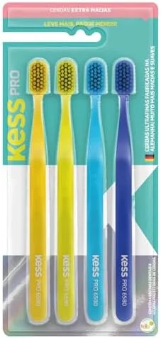 KESS PACK COM 4 ESCOVAS DENTAIS PRO EXTRA MACIAS