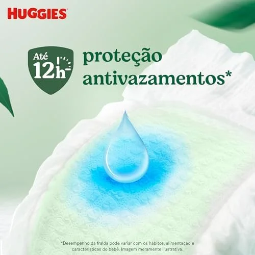 Huggies Fralda Descartável Premium Natural Care RN - 34 Un