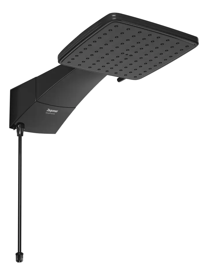 Chuveiro Eletrônico Zagonel Quadratta 220v 7700w Preto 7.7 Kw