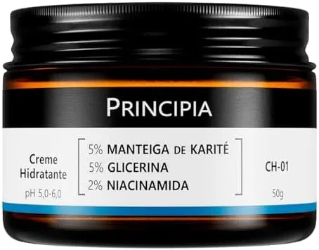 Creme Hidratante Facial 5% Manteiga de Karité + 5% Glicerina + 2% Niacinamida CH-01 com 50g