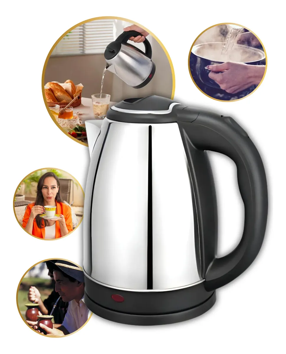 Chaleira Elétrica Inox Chá Café Chimarrão Jarra Automática Aço Inoxidável 127v