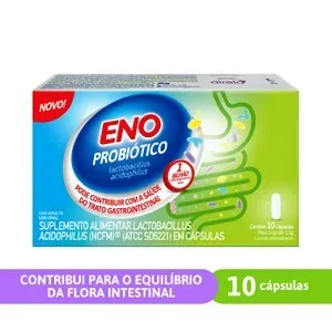 Eno Probiótico 10 Cápsulas - Validade Setembro/2026