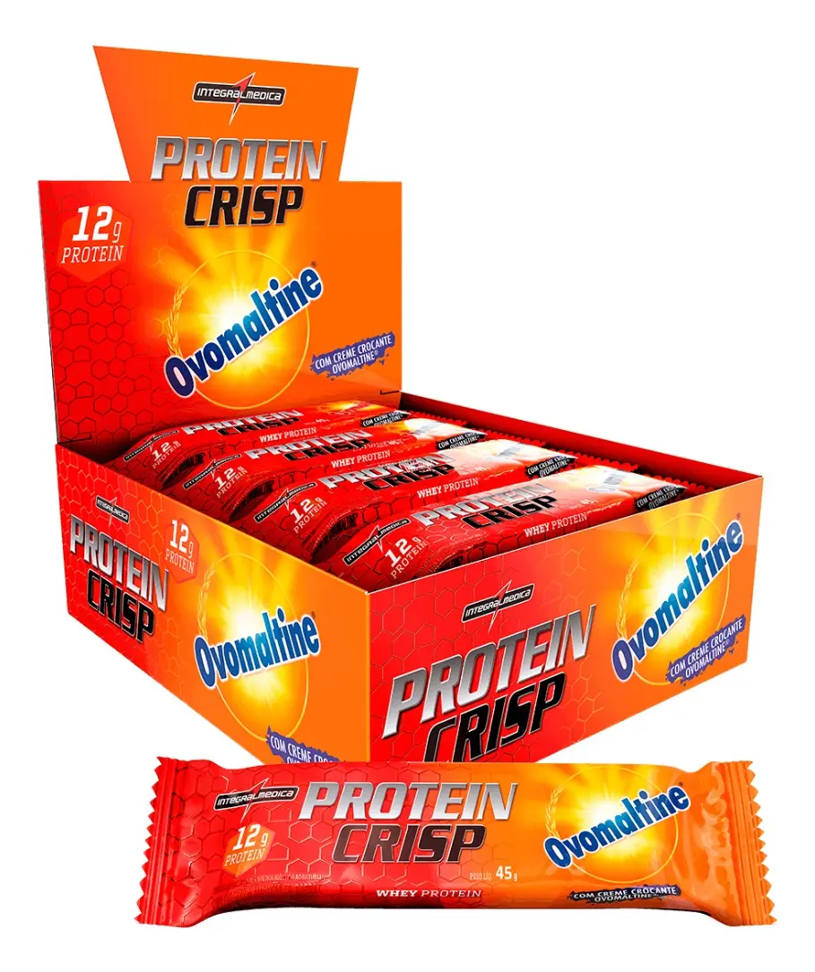 Barra De Proteína Crisp Bar Ovomaltine 12 Unidades Integralmédica